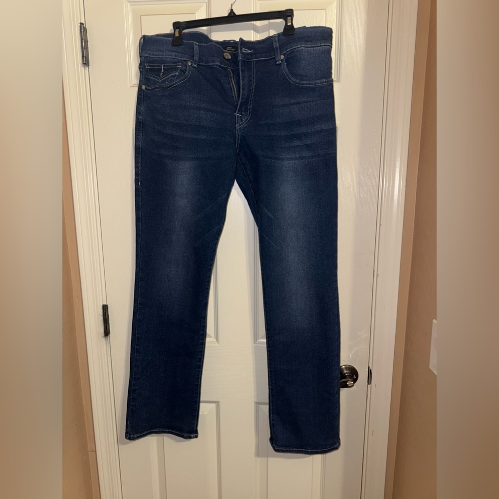 True Religion Dark Blue Ricky  Straight Jeans 36x34 NWT